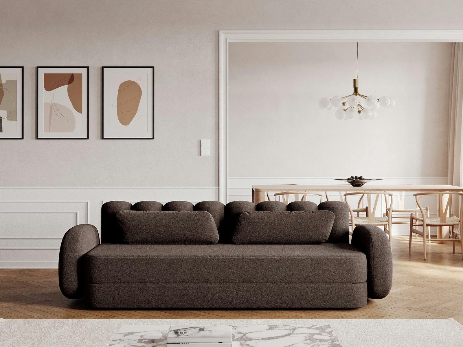 Deco Bouclé Sovesofa